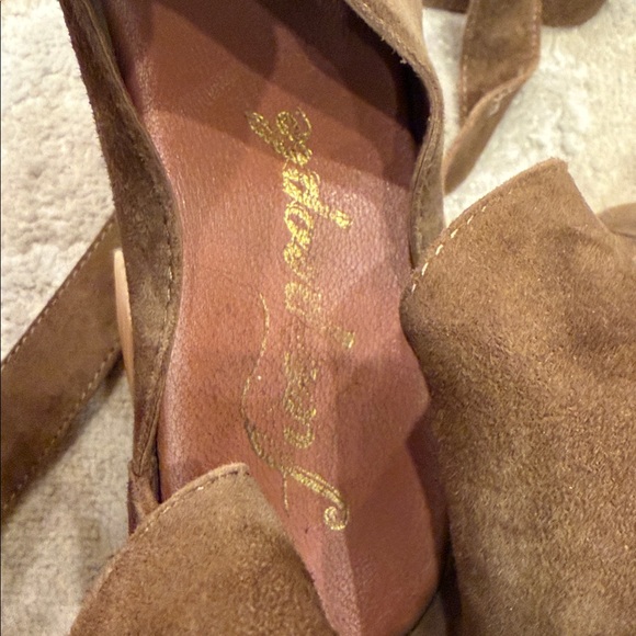 Free People Clog Touch The Sky Wrap Platform Sandal Suede 
Size:37 - Picture 10 of 14